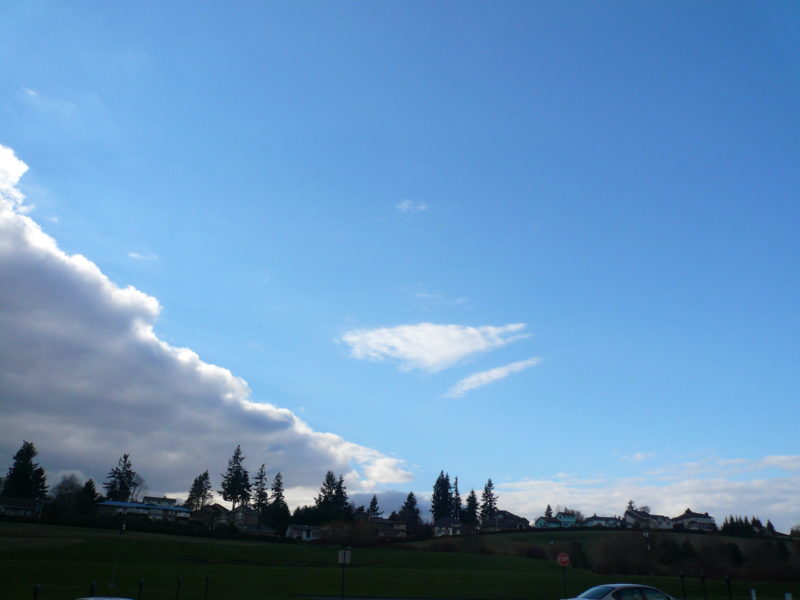 雲と青空のバランスがきれいな空
